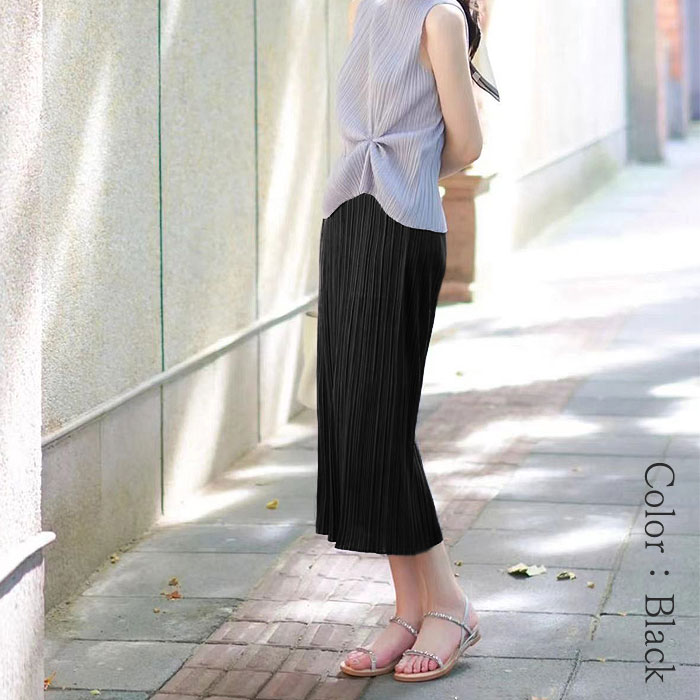 スカート レディース  春 夏 おしゃれ プリーツ タイト ミモレ丈 ウエストゴム ロング フェミニン [郵1]^b336^ | uricca | 12