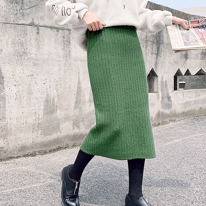 【新品】rubia wear Bella Skirt  ニットスカート S￼ uricca タイトスカート スカート レディース 秋 冬 黒 おしゃれ