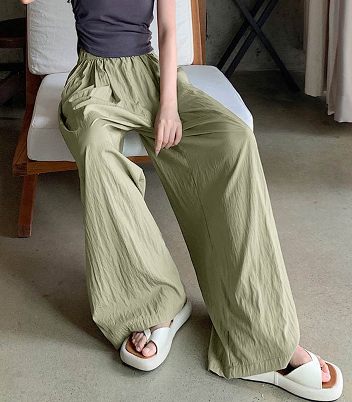 パンツ ワイドパンツ レディース 春 夏 黒 おしゃれ きれいめ イージーパンツ ロング ボトムス [郵3]^b406^ | uricca | 13