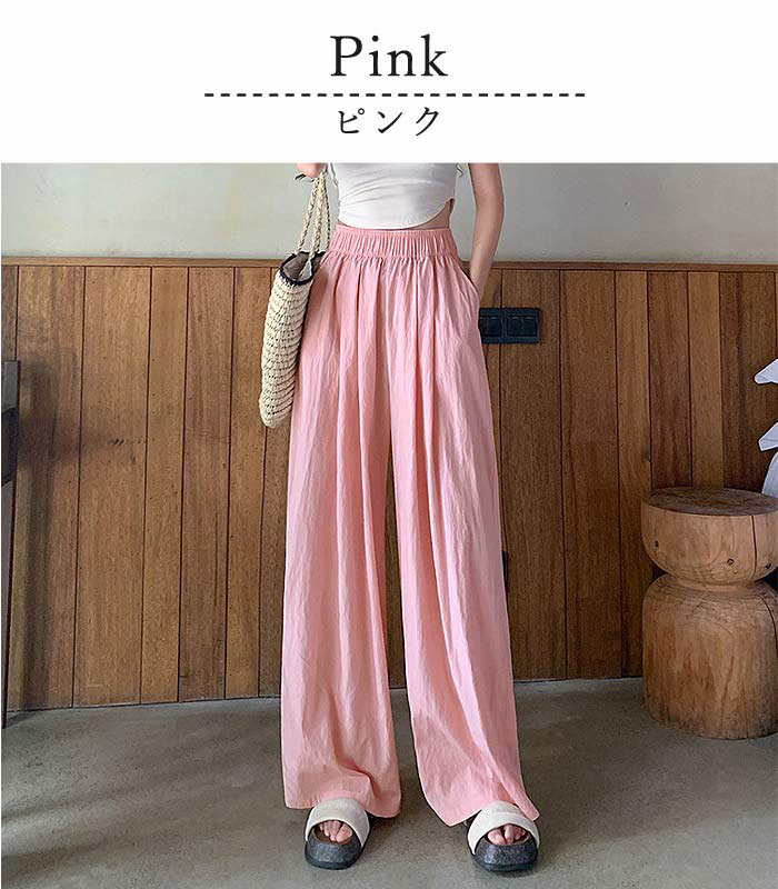 パンツ ワイドパンツ レディース 春 夏 黒 おしゃれ きれいめ イージーパンツ ロング ボトムス [郵3]^b406^ | uricca | 18