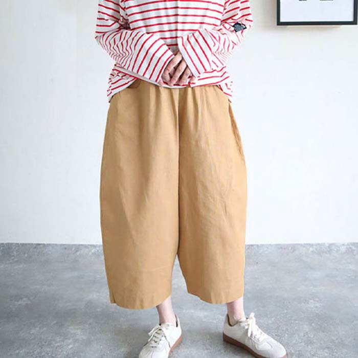 パンツ バレルパンツ カーブパンツ ワイドパンツ レディース 春 夏 秋 おしゃれ ボトムス ジョーゼット コットン 綿100 コーデュロイ ウエストゴム [郵3]^b427^ | uricca | 10