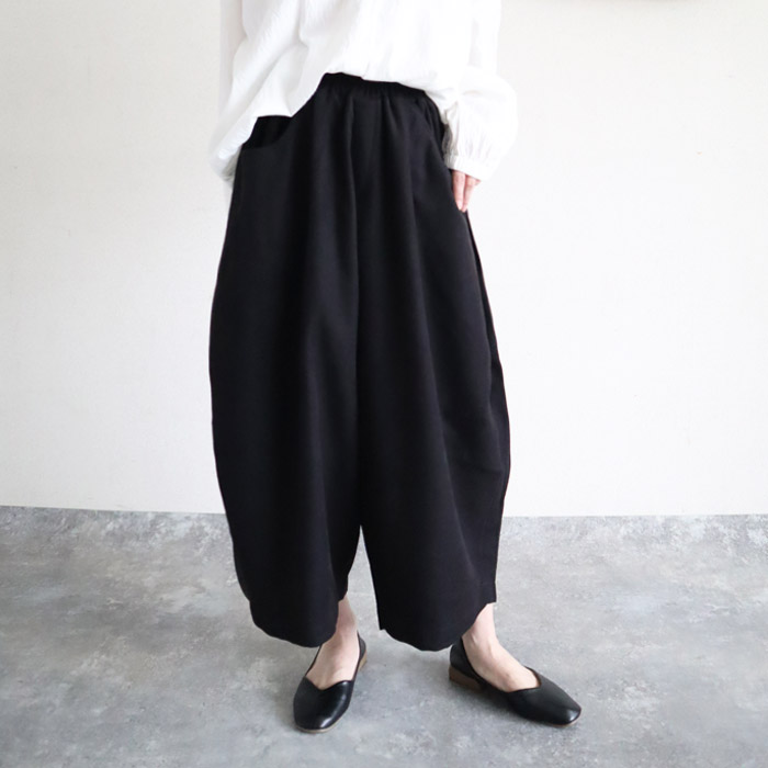 パンツ バレルパンツ ワイドパンツ レディース 春 夏 黒 白 おしゃれ ボトムス ウエストゴム コーデュロイ [郵3]^b427^ | uricca | 01