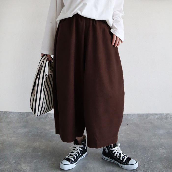 パンツ バレルパンツ ワイドパンツ レディース 春 夏 黒 白 おしゃれ ボトムス ウエストゴム コーデュロイ [郵3]^b427^ | uricca | 09
