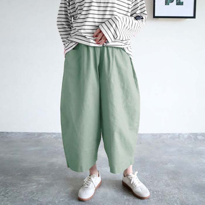 パンツ バレルパンツ カーブパンツ ワイドパンツ レディース 春 夏 秋 おしゃれ ボトムス ジョーゼット コットン 綿100 コーデュロイ ウエストゴム [郵3]^b427^ | uricca | 16