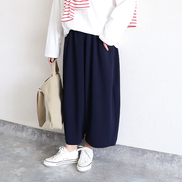 パンツ バレルパンツ カーブパンツ ワイドパンツ レディース 春 夏 秋 おしゃれ ボトムス ジョーゼット コットン 綿100 コーデュロイ ウエストゴム [郵3]^b427^ | uricca | 05