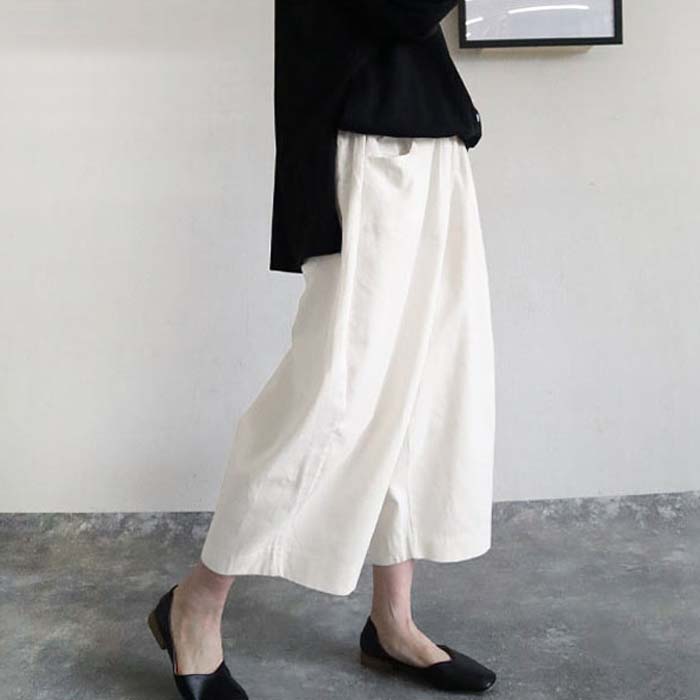 パンツ バレルパンツ カーブパンツ ワイドパンツ レディース 春 夏 秋 おしゃれ ボトムス ジョーゼット コットン 綿100 コーデュロイ ウエストゴム [郵3]^b427^ | uricca | 17