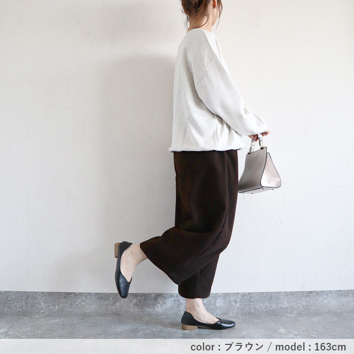 2542円 クーポン★ パンツ バレルパンツ ワイドパンツ レディース 春 夏 黒 白 おしゃれ かわいい ウエストゴム ボア 極暖 バルーン [郵3]^b427^ | uricca | 20