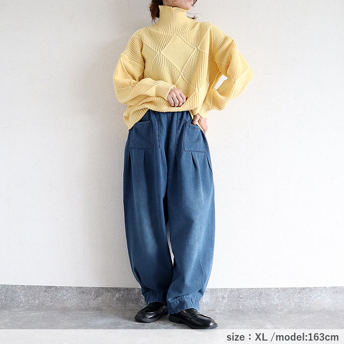 デニム ワイドパンツ バレルパンツ レディース 秋 冬 おしゃれ かわいい 30代 40代 50代 ジーンズ ジーパン ボトムス カーブ ^b435^ | uricca | 13