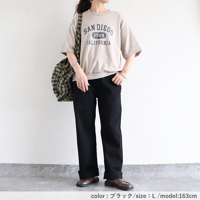 パンツ レディース デニム 春 秋 黒 おしゃれ かわいい 30代 40代 50代 ボトムス 大きいサイズ ジーンズ ジーパン 無地  ^b447^ | uricca | 26