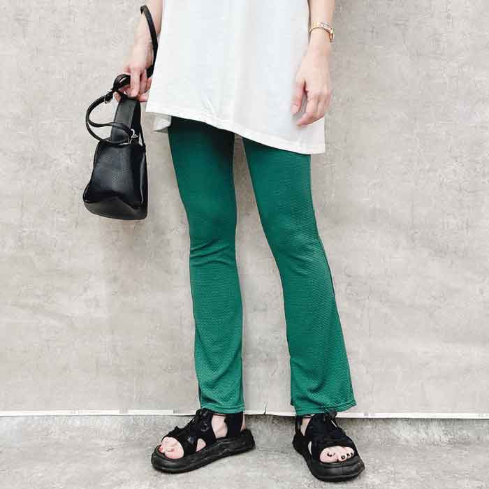 パンツ レギンス レギパン レディース ボトムス 秋 冬 黒 白 おしゃれ かわいい 30代 40代 50代 リブ 重ね着 [郵1.5]^b448^ | uricca | 03