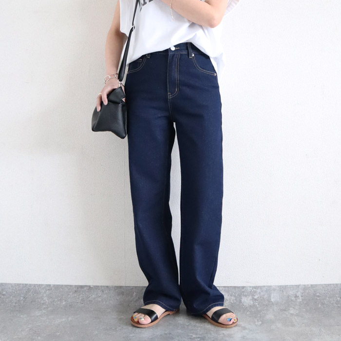 パンツ デニム バレルパンツ ワイドパンツ レディース 秋 冬 黒 おしゃれ かわいい 30代 40代 50代 ジーンズ ジーパン [郵3]^b473n^ | uricca | 06