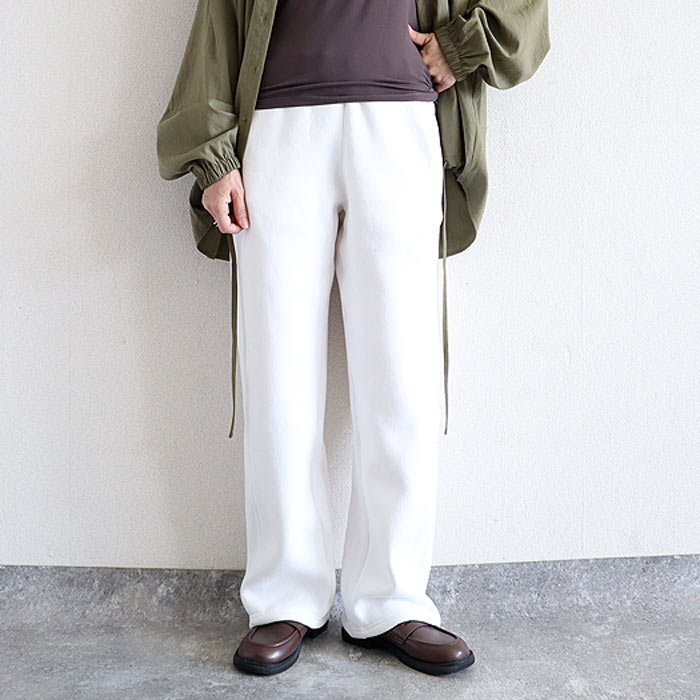 3321円 クーポンで！ パンツ レディース ロング 裏起毛 秋 冬 黒 おしゃれ かわいい 30代 40代 50代 ボトムス スウェット 無地 ウエストゴム 極暖 [郵3]^b475^ | uricca | 03