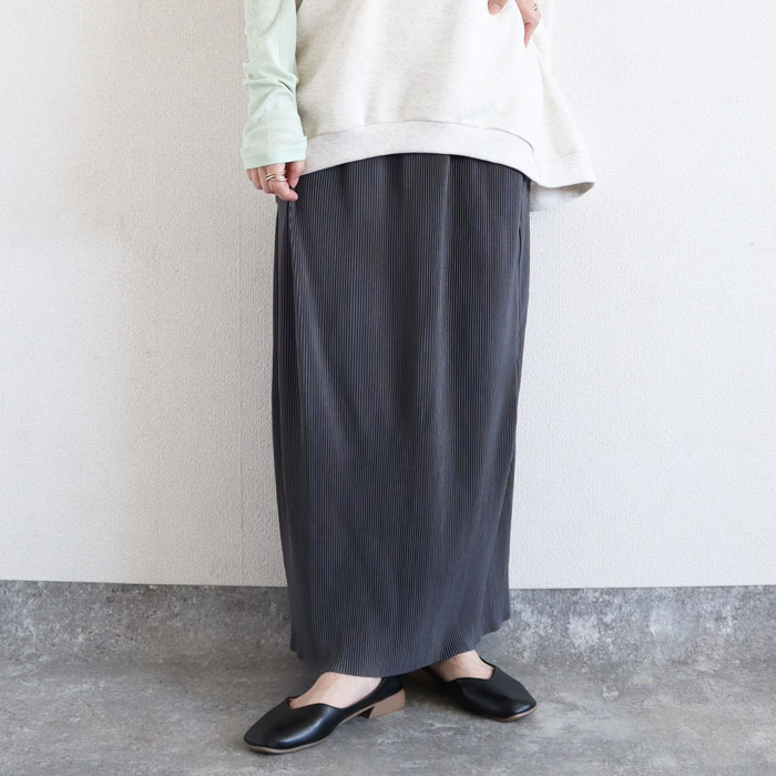 2392円 クーポンで！ タイトスカート スカート レディース 秋 冬 白 黒 おしゃれ ロング プリーツ ナロー ウエストゴム[郵3]^b488^バナー | uricca | 18