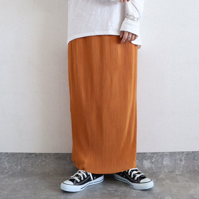 2392円 クーポンで！ タイトスカート スカート レディース 秋 冬 白 黒 おしゃれ ロング プリーツ ナロー ウエストゴム[郵3]^b488^バナー | uricca | 22