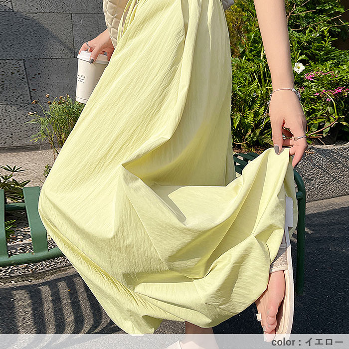 スカート ロング レディース バルーンスカート 春 夏 白 黒 おしゃれ かわいい 30代 40代 50代 無地 ボトムス [郵3]^b498^ | uricca | 18