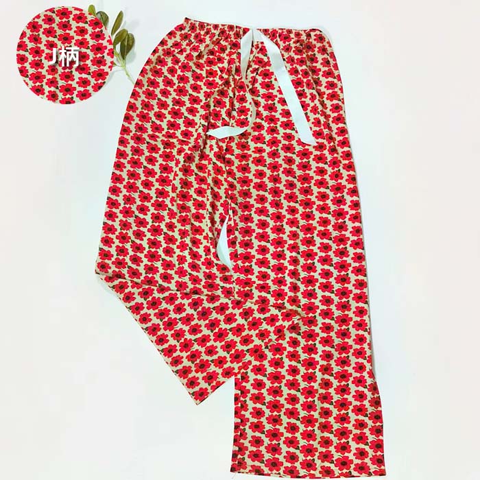 ボトムス レディース ワイドパンツ 春 夏 黒 おしゃれ 総柄 花柄 無地 ウエストゴム リボン付 涼しい ゆったり[郵1]^b499^ | uricca | 29