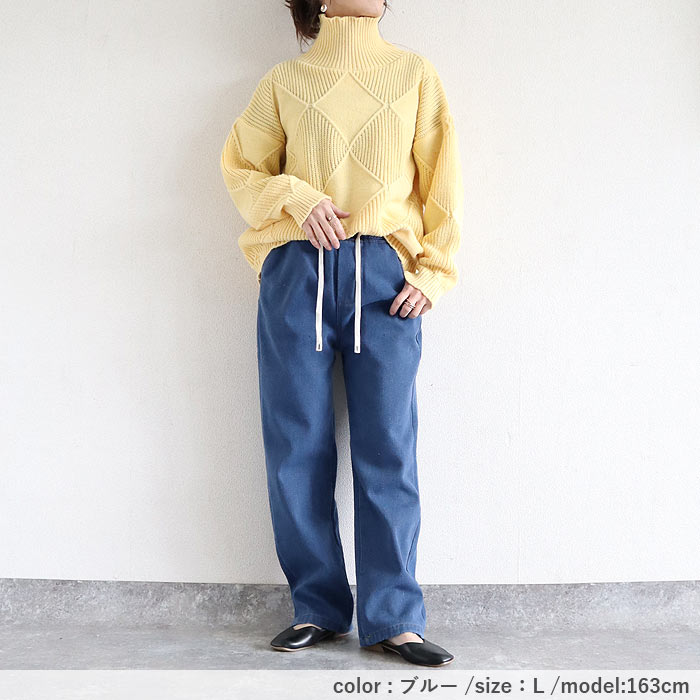 デニムパンツ レディース 秋 冬 黒 おしゃれ ワイドストレート ウエストゴム 裏起毛 裏ボア 極暖  あったか  Gパン ジーパン [宅配]^b512^ | uricca | 17