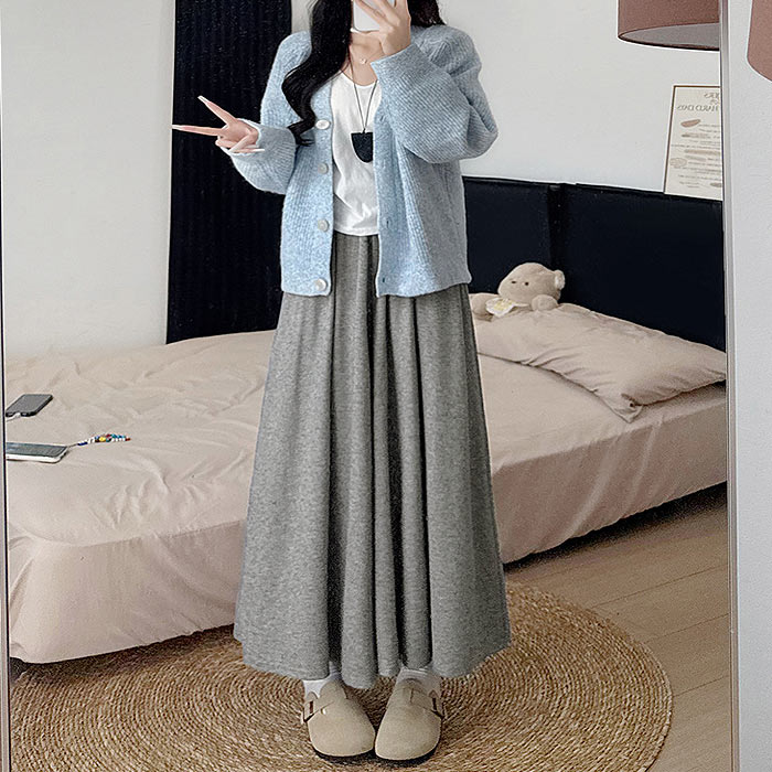 選べる丈 スカンツ レディース ボトムス パンツ ワイドパンツ ポケット付き きれいめ スウェット 低身長 高身長 春 [郵3]^b514^ | uricca | 07