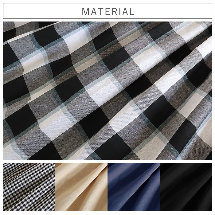 フレア スカート ギャザースカート レディース 春 夏 黒 白 ロング マキシ丈 ウエストゴム おしゃれ かわいい チェック 柄 [郵3]^b522^ | uricca | 11