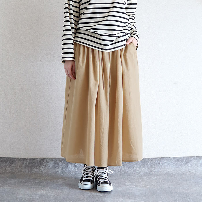 フレア スカート ギャザースカート レディース 春 夏 黒 白 ロング マキシ丈 ウエストゴム おしゃれ かわいい チェック 柄 [郵3]^b522^ | uricca | 02