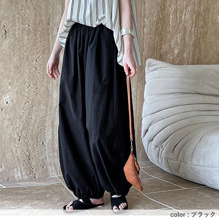 マニッシュパンツ レディース パンツ ボトムス ワイド 体系カバー ゆったり 春 夏 黒 白 おしゃれ^b527^ | uricca | 12