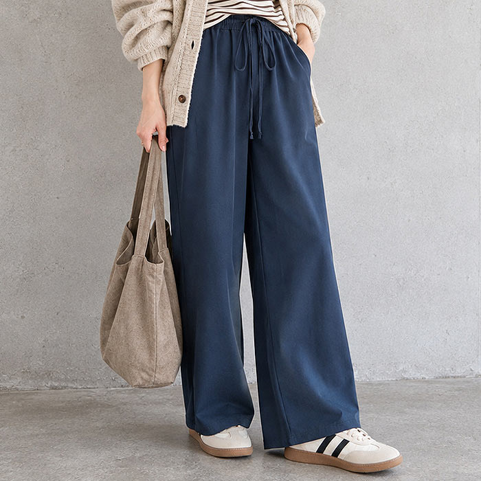 【タイムセール】 ワイドパンツ パンツ レディース ストレッチ 美脚 脚長 体型カバー 黒 白 おしゃれ 夏 接触冷感 UPF50+ 紫外線対策 UVカット ボトムス ^b542^ | uricca | 03