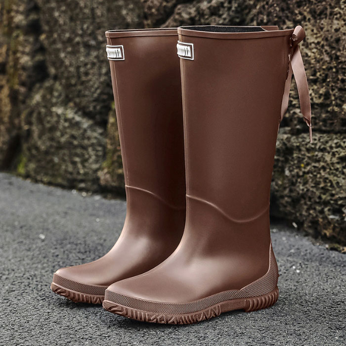レインブーツ レディース レインシューズ リボン バックリボン付き ブーツ ショート ロング 丈 防水 長靴 雨 ^bm1023^ | uricca | 05