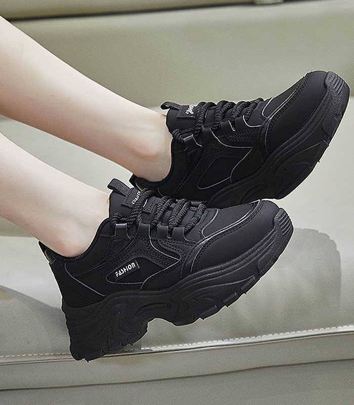 厚底スニーカー 靴 レディース 春 夏 白 黒 おしゃれ ダッドシューズ ウォーキング シューズ 40代 50代 60代 ^bm1060^ | uricca | 03