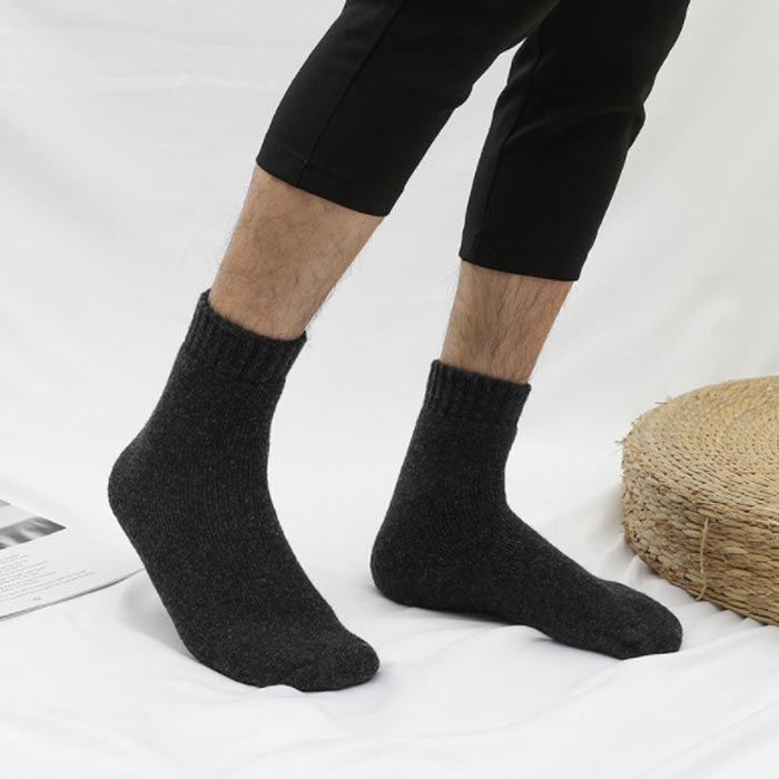 靴下 メンズ ソックス クルーソックス 3足 セット 無地 24.5-27.5cm (送料無料)[郵1.5]^bm1080^ | uricca | 09