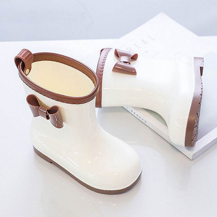 キッズ レインシューズ レインブーツ 長靴 雨具 子供 女の子 リボン 完全防水 防滑 長靴 軽量 滑りにくい ^bm1143^ | uricca | 03