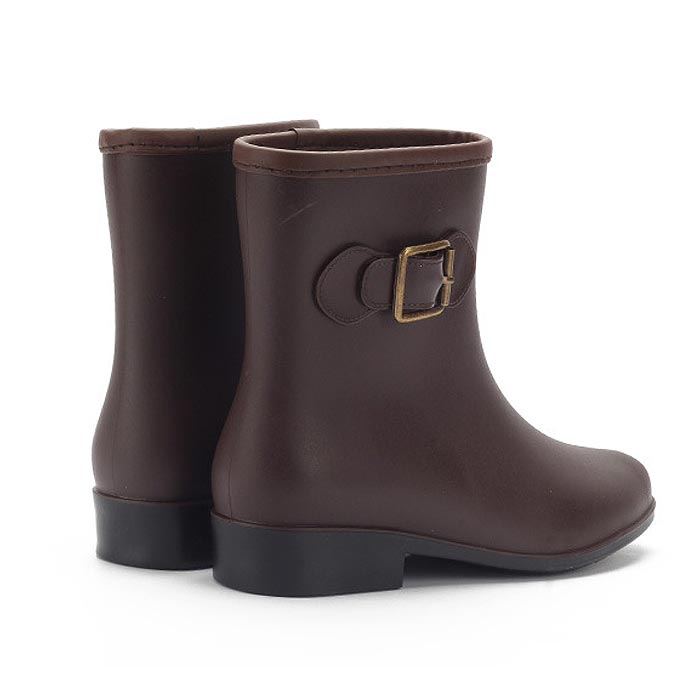 レインブーツ レディース レインシューズ ショート ブラック 長靴 雨 雨具 雨晴兼用 レイングッズ 秋 (送料無料) ^bm1155^ | uricca | 19