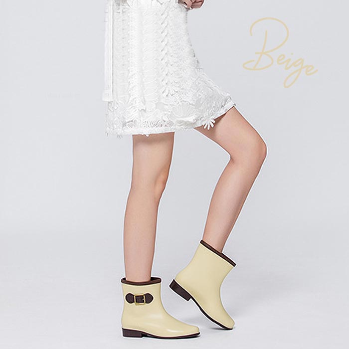 レインブーツ レディース レインシューズ ショート ブラック 長靴 雨 雨具 雨晴兼用 レイングッズ 秋 (送料無料) ^bm1155^ | uricca | 12