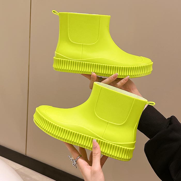 レインブーツ レディース レインシューズ ショート 厚底 長靴 雨 梅雨 台風 対策 雨具 雨晴兼用 レイングッズ ガーデニング ^bm1167^ | uricca | 04