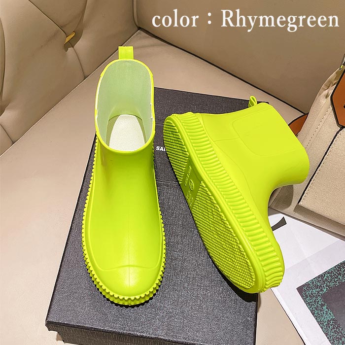 レインブーツ レディース レインシューズ ショート 厚底 長靴 雨 梅雨 台風 対策 雨具 雨晴兼用 レイングッズ ガーデニング ^bm1167^ | uricca | 14
