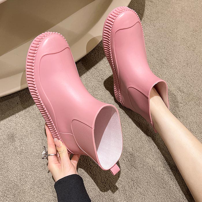 レインブーツ レディース レインシューズ ショート 厚底 長靴 雨 梅雨 台風 対策 雨具 雨晴兼用 レイングッズ ガーデニング ^bm1167^ | uricca | 15