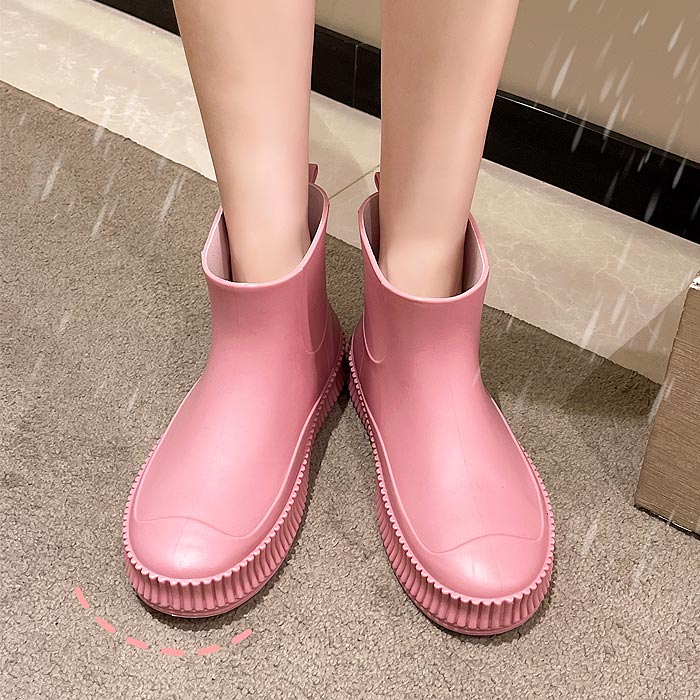 レインブーツ レディース レインシューズ ショート 厚底 長靴 雨 梅雨 台風 対策 雨具 雨晴兼用 レイングッズ ガーデニング ^bm1167^ | uricca | 16