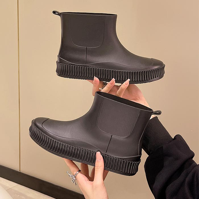 レインブーツ レディース レインシューズ ショート 厚底 長靴 雨 梅雨 台風 対策 雨具 雨晴兼用 レイングッズ ガーデニング ^bm1167^ | uricca | 01