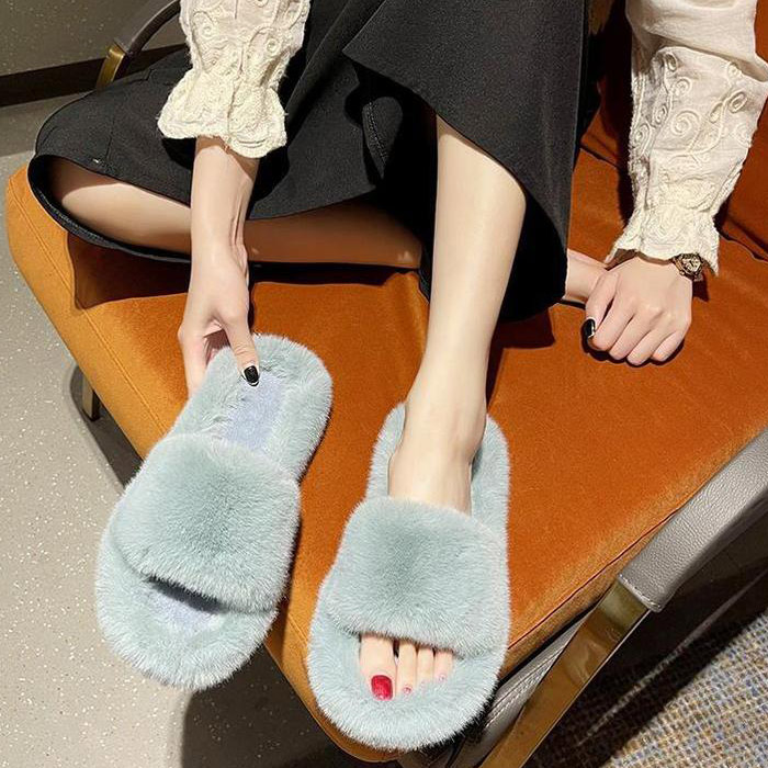 ルームシューズ ふわふわ スリッパ レディース フェイク ファー ムートン風 おしゃれ あったか 春 秋 冬 冷え防止 室内 ^bm1175^[郵3] | uricca | 14