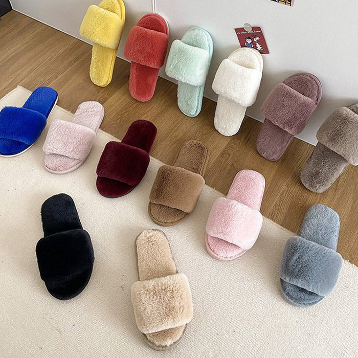 ルームシューズ ふわふわ スリッパ レディース フェイク ファー ムートン風 おしゃれ あったか 冬 冷え防止 ^bm1178^[郵3] | uricca | 27
