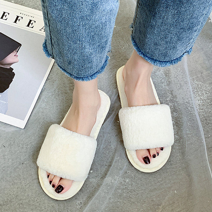 ルームシューズ ふわふわ スリッパ レディース フェイク ファー ムートン風 おしゃれ あったか 冬 冷え防止 ^bm1178^[郵3] | uricca | 18