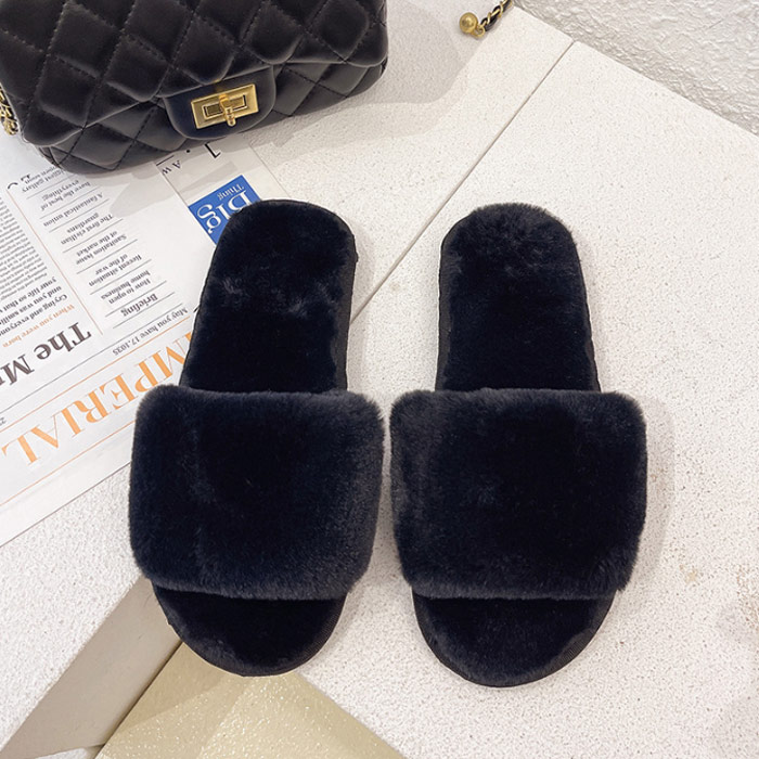 ルームシューズ ふわふわ スリッパ レディース フェイク ファー ムートン風 おしゃれ あったか 冬 冷え防止 ^bm1178^[郵3] | uricca | 01
