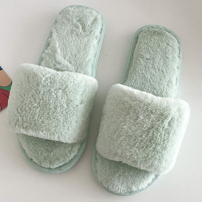 ルームシューズ ふわふわ スリッパ レディース フェイク ファー ムートン風 おしゃれ あったか 冬 冷え防止 ^bm1178^[郵3] | uricca | 07