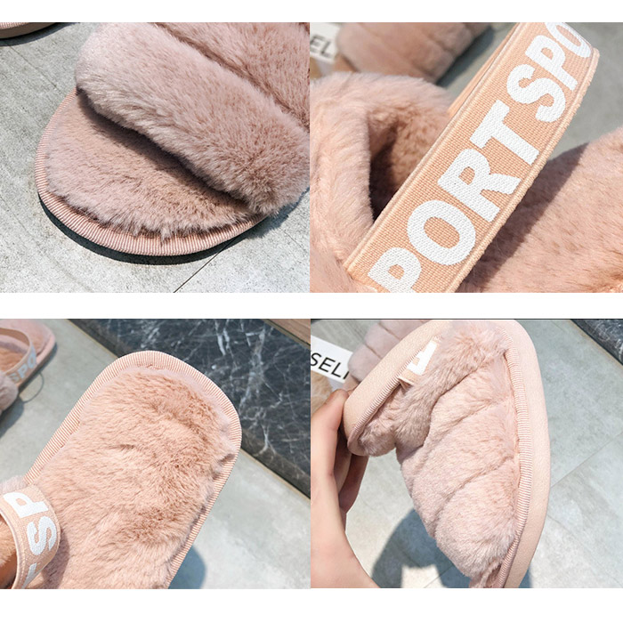 サンダル ルームシューズ レディース 秋 冬 黒 おしゃれ ボア ファー ゴム 歩きやすい あったか 防寒 冷え防止 [郵3]^bm1287^ | uricca | 13