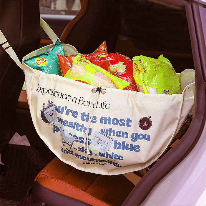 ストレージバッグ ハンモックバッグ 軽量 折り畳み 大容量 トートバッグ 買い物 カゴ アウトドア コンテナ バスケット 収納[郵3]^bm1320^ | uricca | 02