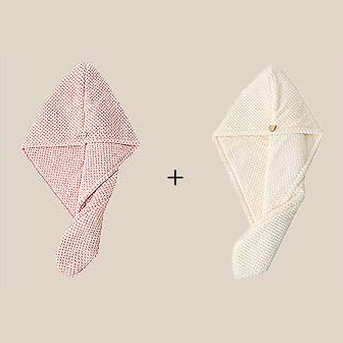 ヘアドライタオル 2枚セット タオル 髪 ヘアターバン ドライヤー 吸水 速乾 ヘアタオル ヘアドライキャップ 厚手 新生活[郵3]^bm1353^セール sale | uricca | 02