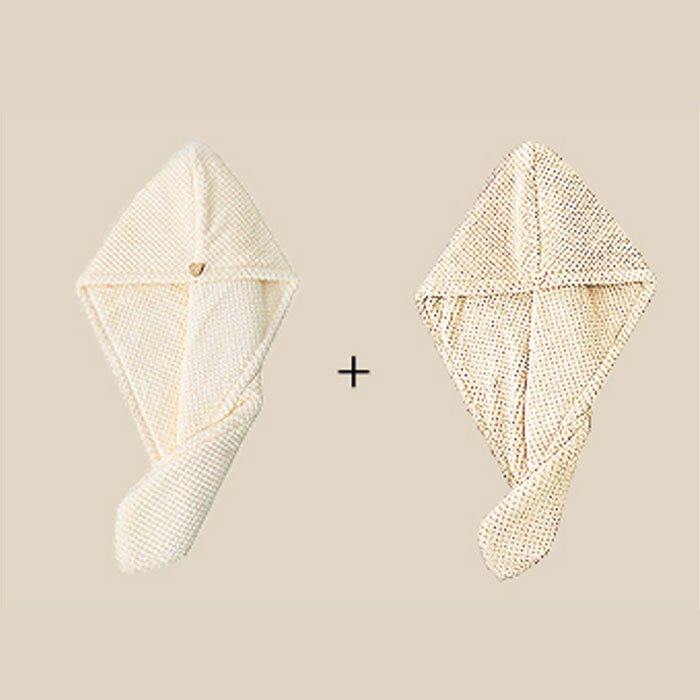 ヘアドライタオル 2枚セット タオル 髪 ヘアターバン ドライヤー 吸水 速乾 ヘアタオル ヘアドライキャップ 厚手 新生活[郵3]^bm1353^セール sale | uricca | 06