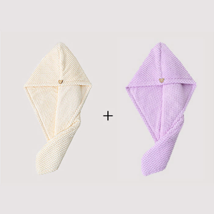 ヘアドライタオル 2枚セット タオル 髪 ヘアターバン ドライヤー 吸水 速乾 ヘアタオル ヘアドライキャップ 厚手 新生活[郵3]^bm1353^セール sale | uricca | 08