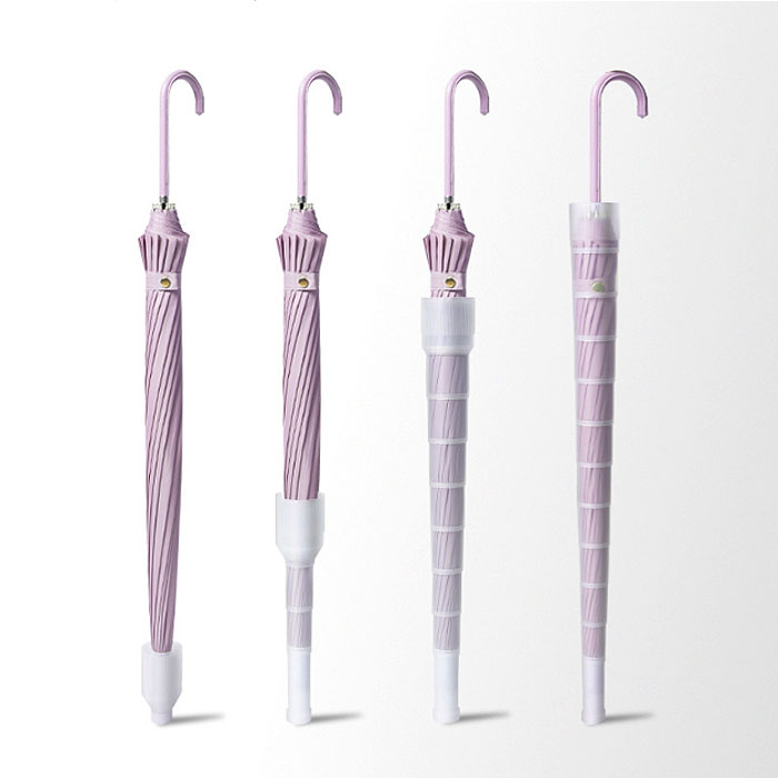 傘 カバー付き 雨晴兼用傘 日傘 レディース 長傘 伸縮 男女兼用 かさ 傘 梅雨 対策 自動式 防水 無地 大きめ UVカット 軽量 レイン^bm1374^ | uricca | 21