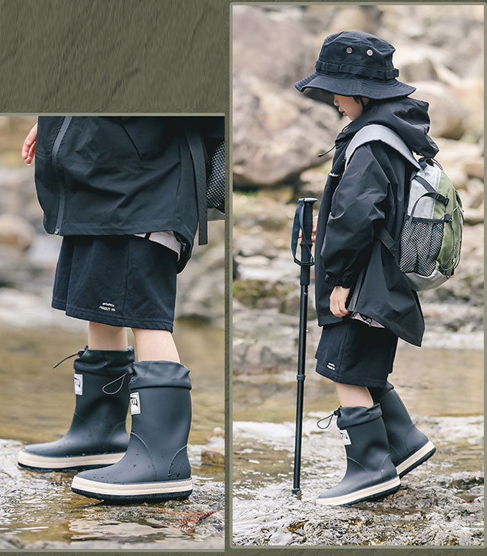キッズ レインシューズ レインブーツ 長靴 雨具 子供 男の子 女の子 男女兼用 完全防水 防滑 防水靴 軽量^bm1127 bm1378^ | uricca | 18