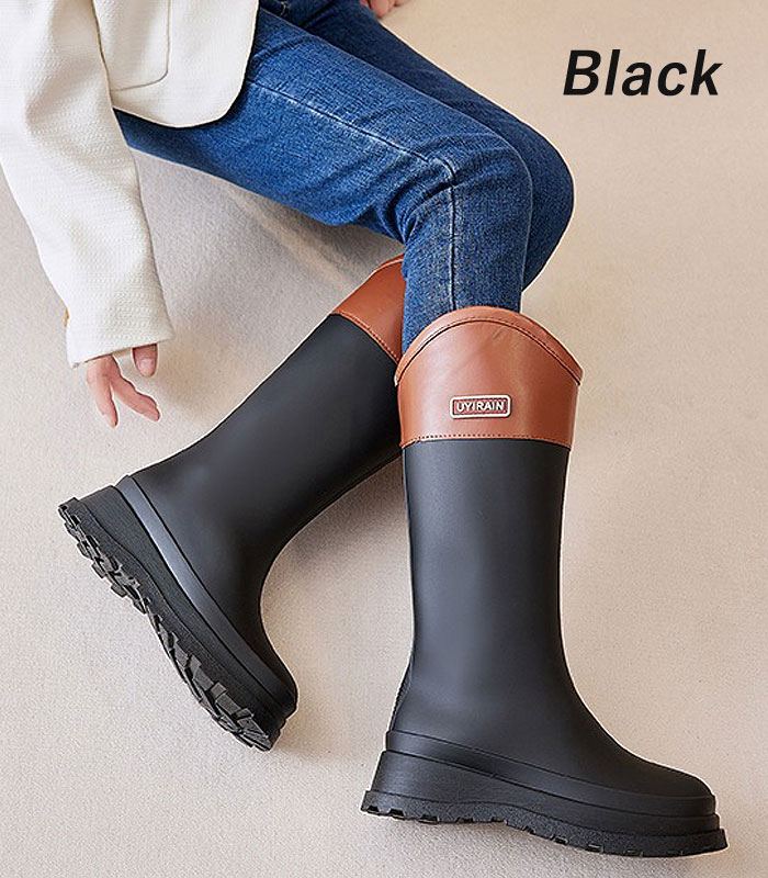 レインブーツ レディース レインシューズ  長靴 靴 雨 おしゃれ ブーツ ロング 完全防水 梅雨 台風 アウトドア 撥水 農作業 ガーデニング 防水靴 ^bm1388^ | uricca | 08
